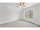 Bedroom featuring a ceiling fan and tree views from the window at 109 Gannett Dr, Mooresville, NC 28117
