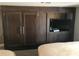 RV Primary bedroom with closet storage and entertainment center at 109 Pembrooke Trl # F171, Mount Gilead, NC 27306