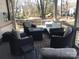 Cozy porch featuring comfortable seating around a modern fire pit table, ideal for relaxing evenings outdoors at 109 Pembrooke Trl # F171, Mount Gilead, NC 27306