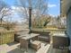 Outdoor deck featuring a wicker seating area and a table, perfect for entertaining or relaxing at 125 Ashe St, Gastonia, NC 28056