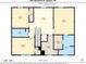 Detailed floor plan of a 2nd floor showcasing the layout of rooms with dimensions at 1587 Berkshire Dr, Newton, NC 28658