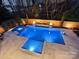 Stunning backyard pool and spa area with modern design and lighting features at 2004 Lombardy Cir, Charlotte, NC 28203