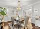 Dining room with hardwood floors and open layout at 2009 Charlotte Dr, Charlotte, NC 28203
