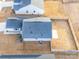 Aerial view of home with fenced backyard and small patio at 239 Damask Dr, Lancaster, SC 29720