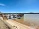 Private dock with boat slip is perfect for enjoying lake activities at 3030 Point Clear Dr, Tega Cay, SC 29708