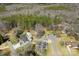 Overhead shot of property in lush, wooded area, showing home's placement in the neighborhood at 345 Briar Creek Rd, Gastonia, NC 28056