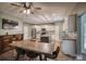 Spacious eat-in kitchen with stainless steel appliances, granite countertops, and a center kitchen island at 3675 West Bay Dr, Sherrills Ford, NC 28673