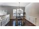 Dining area filled with natural light and a modern table set at 4224 Park South Station Blvd, Charlotte, NC 28210