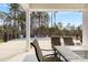 Covered patio with outdoor seating offers scenic views of the surrounding landscape at 5041 Wakehurst St, Kannapolis, NC 28081