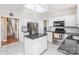Bright kitchen with stainless steel appliances and a center island at 7533 Lady Bank Dr, Charlotte, NC 28269