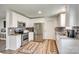 Modern kitchen with granite countertops and stainless steel appliances at 1076 Westminster Dr, Lancaster, SC 29720
