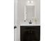 Stylish half bathroom features a modern vanity, sleek faucet, and minimalist design at 134 Montgomery Pl # 708, Mount Gilead, NC 27306