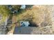 Aerial view of house and the backyard featuring a deck and a storage shed for additional space at 1597 Mcgill St, Rock Hill, SC 29732