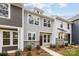 Stylish townhome with neutral siding, stone accents, well-maintained landscaping, and a welcoming entrance at 2013 Near Point Rd # 20, Charlotte, NC 28208