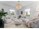 Bright and airy living room featuring stylish furniture, natural light, and decor at 2701 Sharon Rd, Charlotte, NC 28211