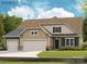 Charming two-story home featuring a three-car garage, neutral color palette, and covered front entry at 4122 Camden Glen Rd, Lancaster, SC 29720