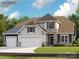 Charming two-story home with stone accents, three-car garage, and well-manicured lawn at 4138 Camden Glen Rd, Lancaster, SC 29720