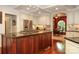 Updated kitchen features a gas cooktop island, stainless steel appliances, and ample counter space at 419 Park Ridge Rd, Albemarle, NC 28001