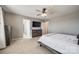 Bedroom with light gray walls, neutral carpet, and a TV at 646 Kahana River Rd, Fort Mill, SC 29715