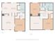 Floor plans for first and second floors at 12601 Tucker Crossing Ln, Charlotte, NC 28273