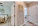 Hallway featuring bedroom, and a decorative cabinet at 136 Falls Leaf Dr, Troutman, NC 28166