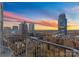 Beautiful city view from a high rise balcony with a metal railing at 210 N Church St # 1612, Charlotte, NC 28202