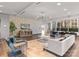 Relaxing lounge with comfortable seating area, modern lighting and neutral color palette at 210 N Church St # 1612, Charlotte, NC 28202