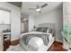 Spacious bedroom featuring hardwood floors and natural light at 210 N Church St # 1612, Charlotte, NC 28202