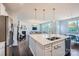 Open kitchen with a large island, stainless steel appliances, and pendant lighting, creating a modern and inviting space at 274 Sweet Briar Dr, Fort Mill, SC 29707