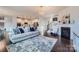 Open-concept living room flowing into the kitchen area at 274 Sweet Briar Dr, Fort Mill, SC 29707