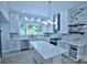 Beautiful kitchen featuring white cabinets, granite countertops, stainless steel appliances, and a functional center island at 315 Confederate St, Fort Mill, SC 29715
