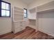 This closet offers shelves and drawers for efficient organization, plus natural light at 4024 Landsford Rd, Marshville, NC 28103