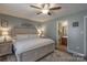 Tranquil main bedroom with a large bed, matching nightstands, and an en-suite bathroom at 403 Easy St, Concord, NC 28027