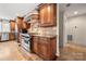 Modern kitchen featuring stainless steel appliances and custom cabinetry at 4531 Montibello Dr, Charlotte, NC 28226