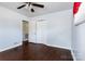 Bright bedroom featuring hardwood floors and neutral paint at 602 Charles Rd, Shelby, NC 28152