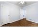Cozy bedroom with hardwood floors and closet at 602 Charles Rd, Shelby, NC 28152