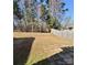 View of the backyard showcasing a simple landscape with potential for outdoor enjoyment and relaxation at 719 Mountain Quail Dr # 34, Charlotte, NC 28216