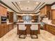 Beautiful kitchen featuring custom cabinetry, a large island, and stainless steel appliances at 235 Blue River Rd, Clover, SC 29710