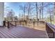 Large wood deck with backyard views, perfect for outdoor entertaining and relaxation at 2689 Wingrave Nw St, Concord, NC 28027