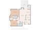 Detailed floor plan showcasing layout of primary bedroom, kitchen, living room, and patio at 2727 Tiergarten Ln, Charlotte, NC 28210