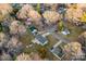 An aerial view of the homes and neighborhood at 2729 Springbrook Cir, Gastonia, NC 28052