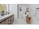 Modern bathroom with a soaking tub, elegant vanity, and stylish fixtures at 301 Dollar Cir, Charlotte, NC 28270