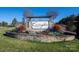 A stone monument welcomes residents and visitors to the community at 3173 Delaware Dr, Denver, NC 28037