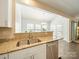 Open kitchen featuring stainless steel appliances, granite countertops, and modern finishes at 3628 Benseval Ln, Matthews, NC 28104