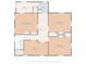 Upstairs floor plan with four bedrooms, hall, and one bathroom at 505 Camden Rd, Wadesboro, NC 28170