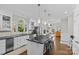Modern kitchen featuring white cabinetry, stainless steel appliances, and an island at 5618 Camilla Dr, Charlotte, NC 28226
