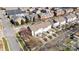 Aerial view of houses in the neighborhood with a view of roofs, streets, and driveways at 6057 Creft Cir, Indian Trail, NC 28079