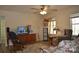Inviting living room featuring a ceiling fan at 648 E Ketchie St, China Grove, NC 28023