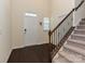 Inviting foyer with hardwood floors, staircase and natural light at 7015 Walnut Branch Ln, Charlotte, NC 28277