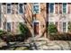 Close up of the front entrance to the house showing the brick facade and the address number at 7435 Trotter Rd, Charlotte, NC 28216